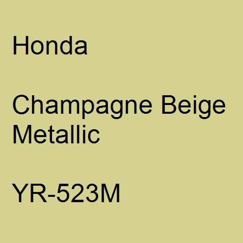 Honda, Champagne Beige Metallic, YR-523M.